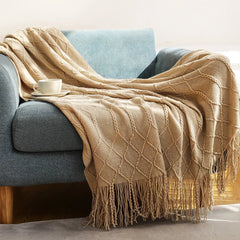 Stylish Sofa Throws - Cozy Cotton Blanket for Living Room Decor - Cotton Throw Blanket - Hurbane Home