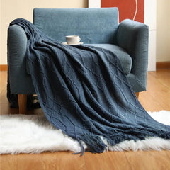 Stylish Sofa Throws - Cozy Cotton Blanket for Living Room Decor - Cotton Throw Blanket - Hurbane Home