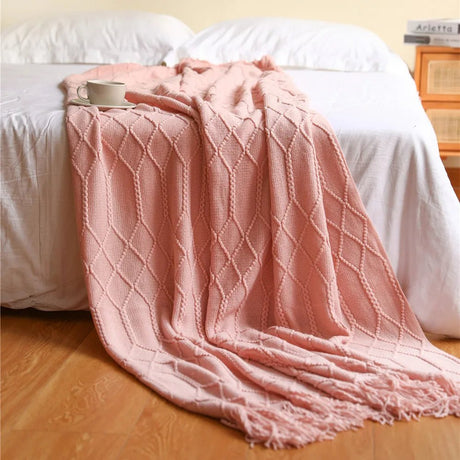 Stylish Sofa Throws - Cozy Cotton Blanket for Living Room Decor - Cotton Throw Blanket - Hurbane Home