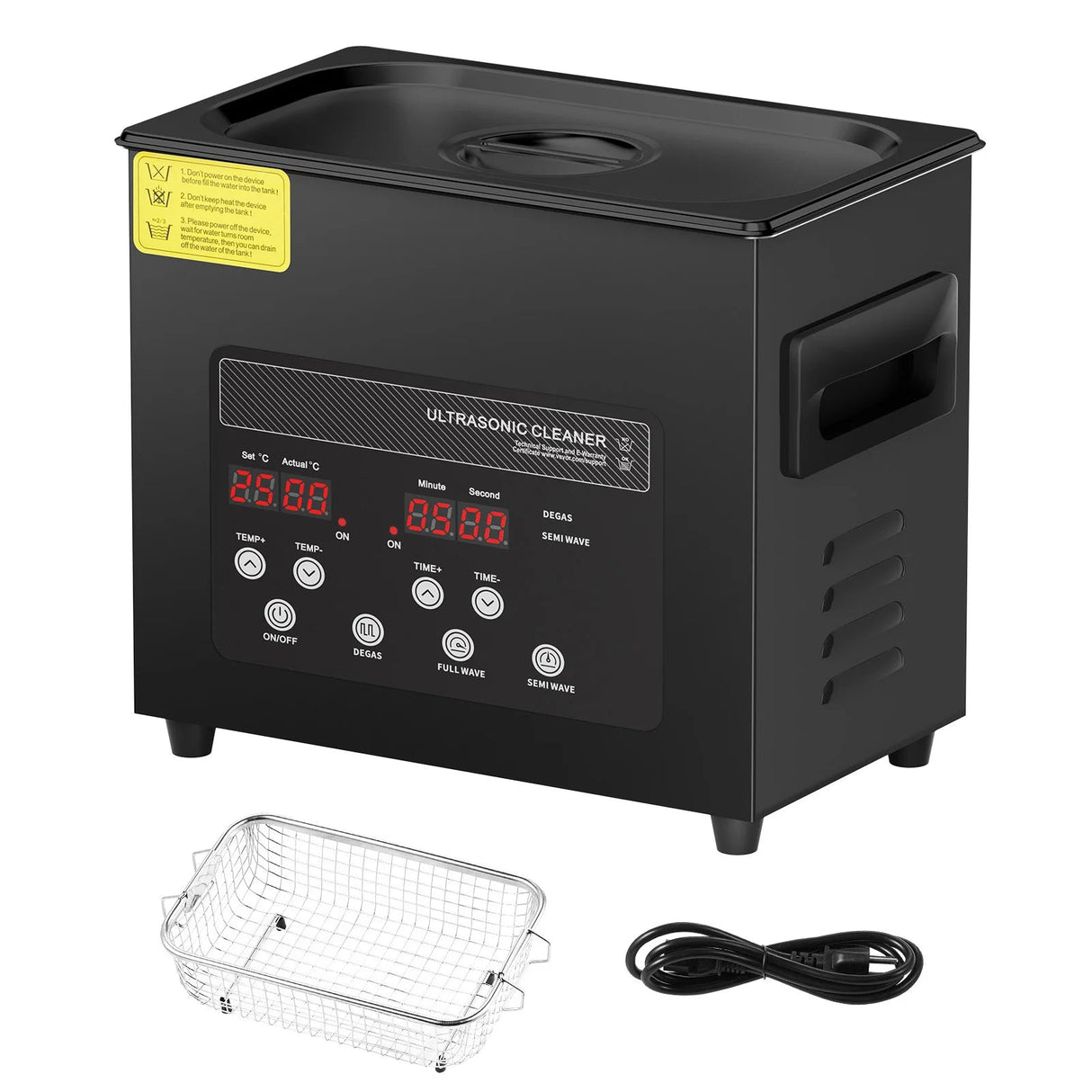 SucceBuy 40kHz Ultrasonic Cleaner Heated Stainless Steel Portable Timer - Hurbane Home