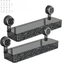 Suction Shower Caddy – Strong Grip Wall Organizer Shelf for Bathrooms - Hurbane Home