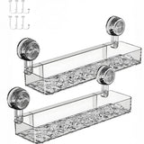 Suction Shower Caddy – Strong Grip Wall Organizer Shelf for Bathrooms - Hurbane Home
