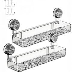 Suction Shower Caddy – Strong Grip Wall Organizer Shelf for Bathrooms - Hurbane Home