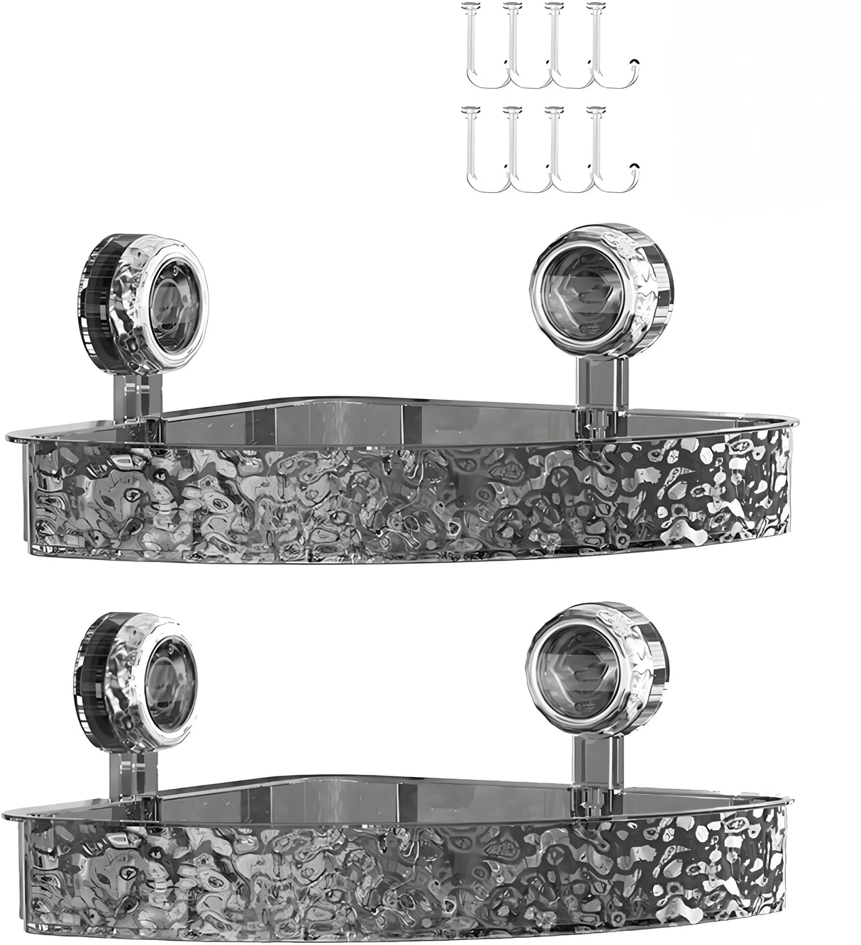 Suction Shower Caddy – Strong Grip Wall Organizer Shelf for Bathrooms - Hurbane Home