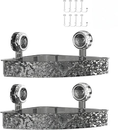 Suction Shower Caddy – Strong Grip Wall Organizer Shelf for Bathrooms - Hurbane Home