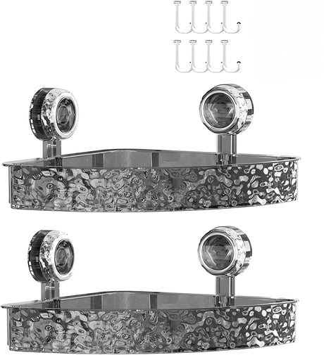 Suction Shower Caddy – Strong Grip Wall Organizer Shelf for Bathrooms - Hurbane Home