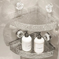 Suction Shower Caddy – Strong Grip Wall Organizer Shelf for Bathrooms - Hurbane Home