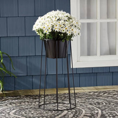 Tall Indoor Plant Stand - Stylish Metal Design for Multiple Plants Display - metal plant stand - Hurbane Home