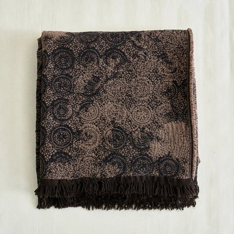 Tassel Blanket - Boho Cotton Throw for Cozy Home Decor with Tassels - Cotton Throw Blanket - Hurbane Home