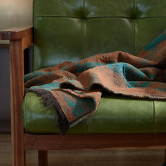 Tassel Blanket - Boho Cotton Throw for Cozy Home Decor with Tassels - Cotton Throw Blanket - Hurbane Home