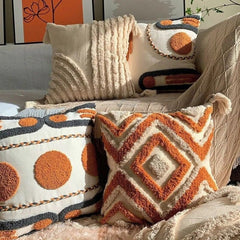 Tassel Pillow Cover - Boho Chic Decoration for Sofa or Bed - Stylish & Cozy - Boho Pillow Cover - Hurbane Home
