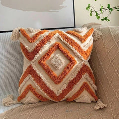 Tassel Pillow Cover - Boho Chic Decoration for Sofa or Bed - Stylish & Cozy - Boho Pillow Cover - Hurbane Home