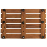 Teak Bath Mat Inside Shower - Large Non - Slip Wooden Floor Mat for Spa - Wooden Bath Mat - Hurbane Home