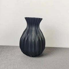 Textured Ceramic Vase - Elegant Design for Stylish Home Decor - Textured Ceramic Vase - Hurbane Home