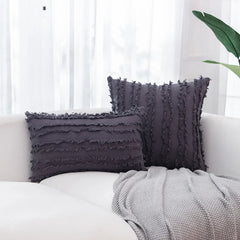 Textured Pillow Cover - Boho Design, Soft Cotton for Chic Home Décor - Boho Pillow Cover - Hurbane Home