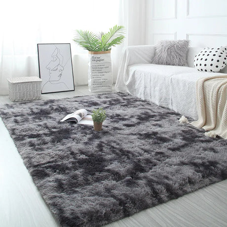 Thick shaggy modern rug for living room
