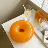 Round Glass Dimmable Wall Lamp Modern Donut LED Sconce