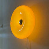 Round Glass Dimmable Wall Lamp Modern Donut LED Sconce