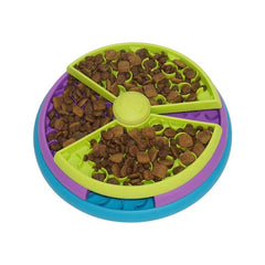 Three - Layer Slow - Feed Interactive Dog Puzzle Bowl Rotating Anti - Gulp - Hurbane Home