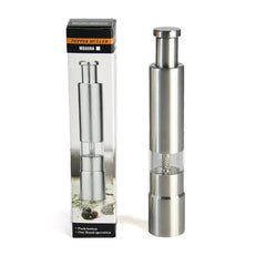Thumb Push Grinder – Stainless Steel Salt and Pepper Seasoning Mill - Hurbane Home