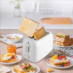 Toaster - 2 Slice Stainless Steel Bread Press for Quick Breakfast Prep - 2 Slice Toaster - Hurbane Home