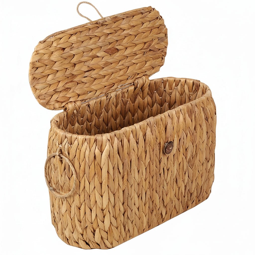 Toilet Paper Basket with Lid - Stylish Storage and Organization Solution - Toilet Paper Basket - Hurbane Home