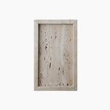 Travertine Stone Tray - Minimalist Organizer for Perfume, Candles and Jewelry - Hurbane Home