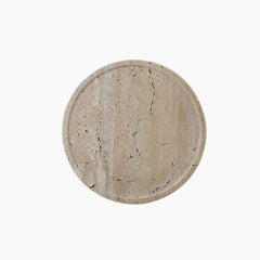 Travertine Stone Tray - Minimalist Organizer for Perfume, Candles and Jewelry - Hurbane Home