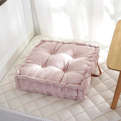 Tufted Floor Cushion - Plush Velvet Comfort for Japanese - Style Seating - Japanese Floor Cushions - Hurbane Home