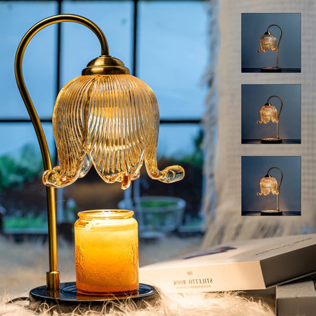 Tulip Light Electric Candle Warmer Lamp - Dimmable Aroma Lamp Bulb - candle warmer lamp - Hurbane Home
