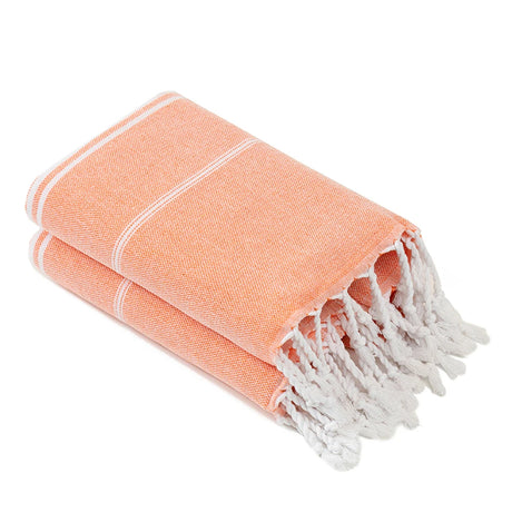 turkish cotton kitchen dish towels orange