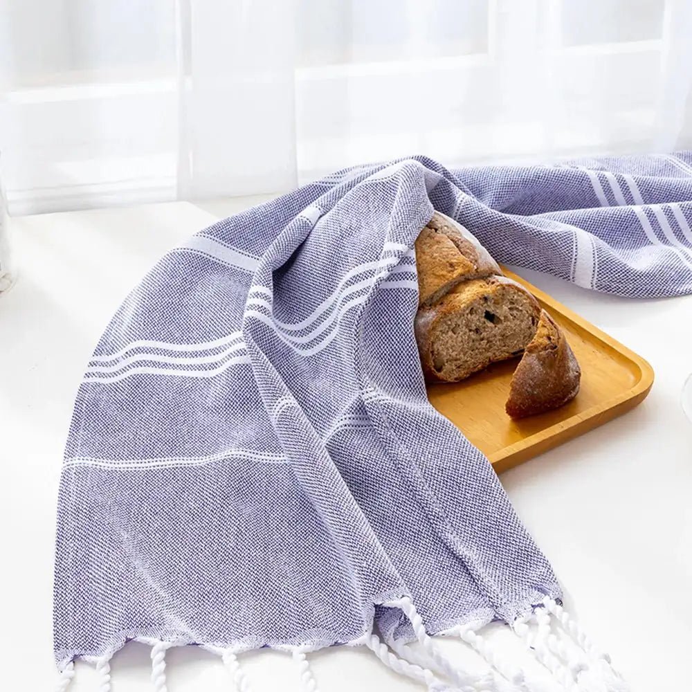 Turkish Cotton Kitchen Towels - 100% Pure Cotton, Ultra - Absorbent Dish Cloths - 100 Cotton Kitchen Towels - Hurbane Home