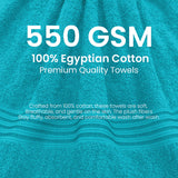 Premium Bath Towel Sets – 100% Egyptian Cotton, 550 GSM, 4 and 8-Piece Sets