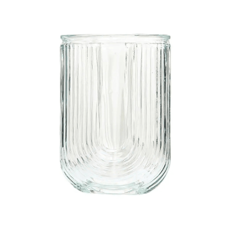 U Shape Vase - Elegant Round Glass Design for Modern Floral Displays - round glass vase - Hurbane Home