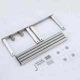Wall-Mounted Stainless Steel Rolled Towel Rack for Bathroom Organization