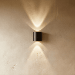 Waterproof up and down outdoor LED wall light close detail view 2