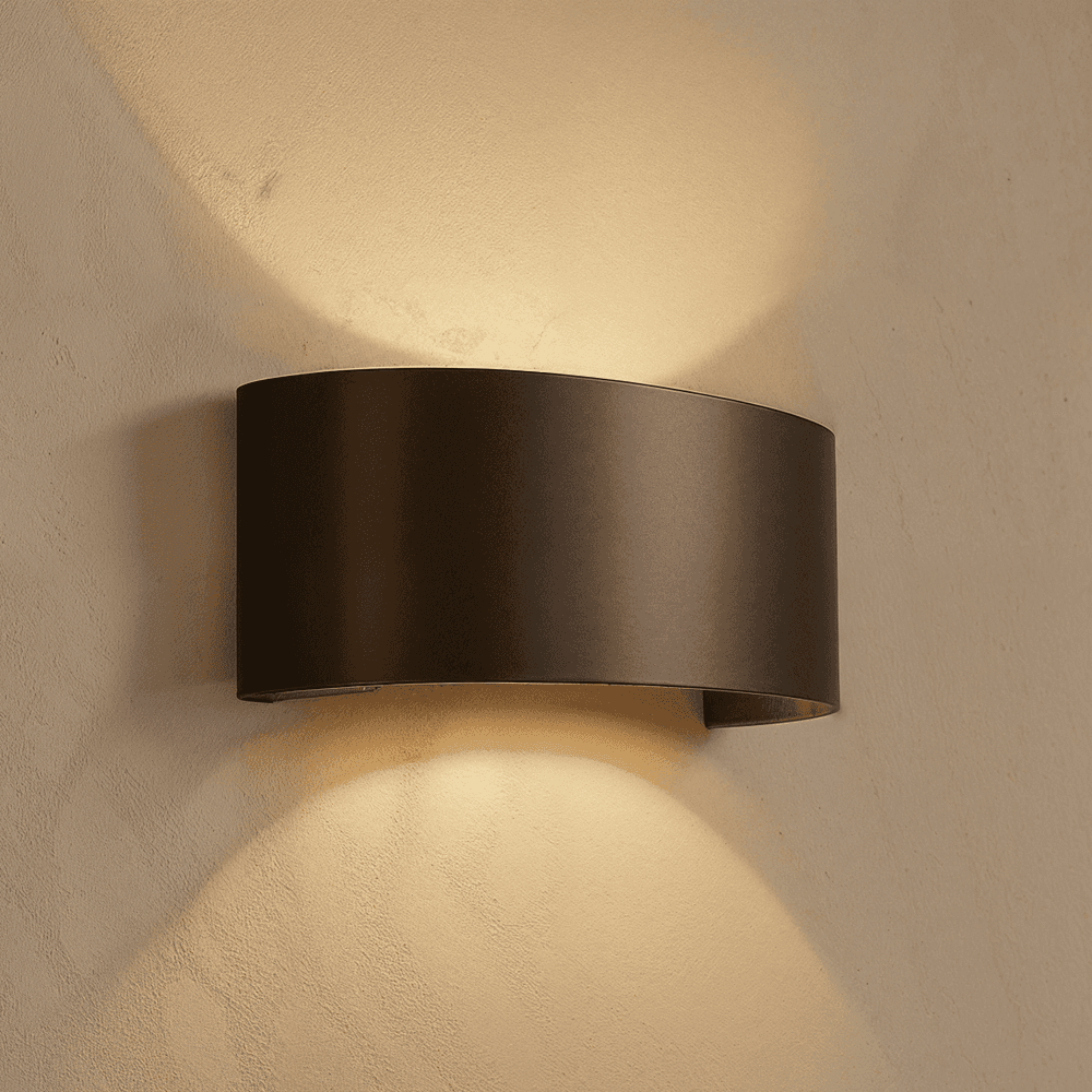 Waterproof up and down outdoor LED wall light close detail view 14