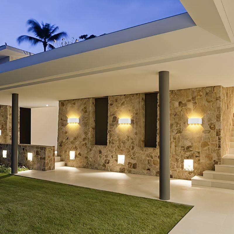 Waterproof up and down outdoor LED wall light close detail view 26