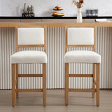 upholstered bar stools set of 2 beige for kitchen island