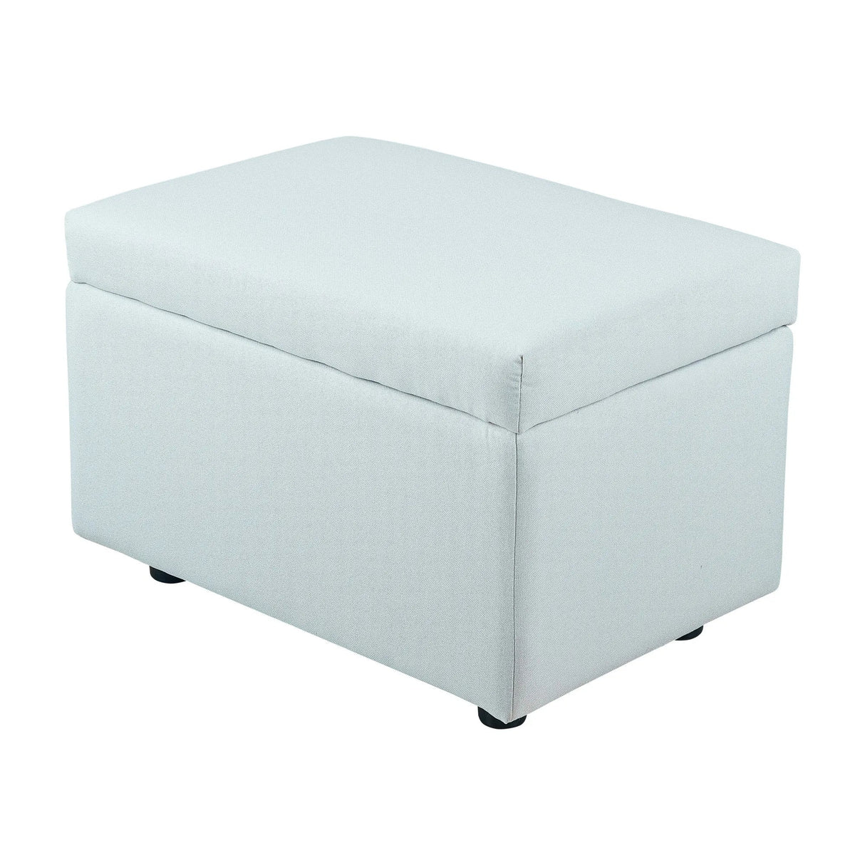Upholstered Storage Ottoman - Versatile Folding Seat and Hidden Storage Solution - Pouf Stool Ottoman - Hurbane Home