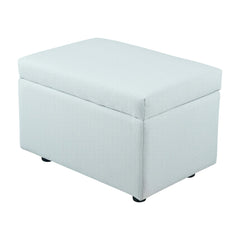 Upholstered Storage Ottoman - Versatile Folding Seat and Hidden Storage Solution - Pouf Stool Ottoman - Hurbane Home