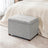 Upholstered Storage Ottoman - Versatile Folding Seat and Hidden Storage Solution - Pouf Stool Ottoman - Hurbane Home