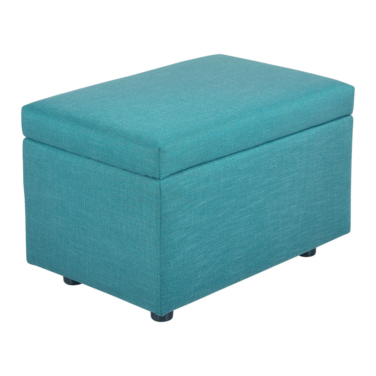 Upholstered Storage Ottoman - Versatile Folding Seat and Hidden Storage Solution - Pouf Stool Ottoman - Hurbane Home