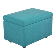 Upholstered Storage Ottoman - Versatile Folding Seat and Hidden Storage Solution - Pouf Stool Ottoman - Hurbane Home