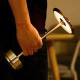 Rechargeable dish table lamp detail view 11 showing finish and construction