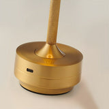 Rechargeable dish table lamp detail view 12 showing finish and construction