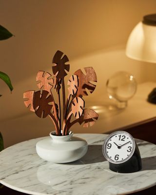 Alessi Cronotime Retro Table Clock Black or Orange Pio Manzu