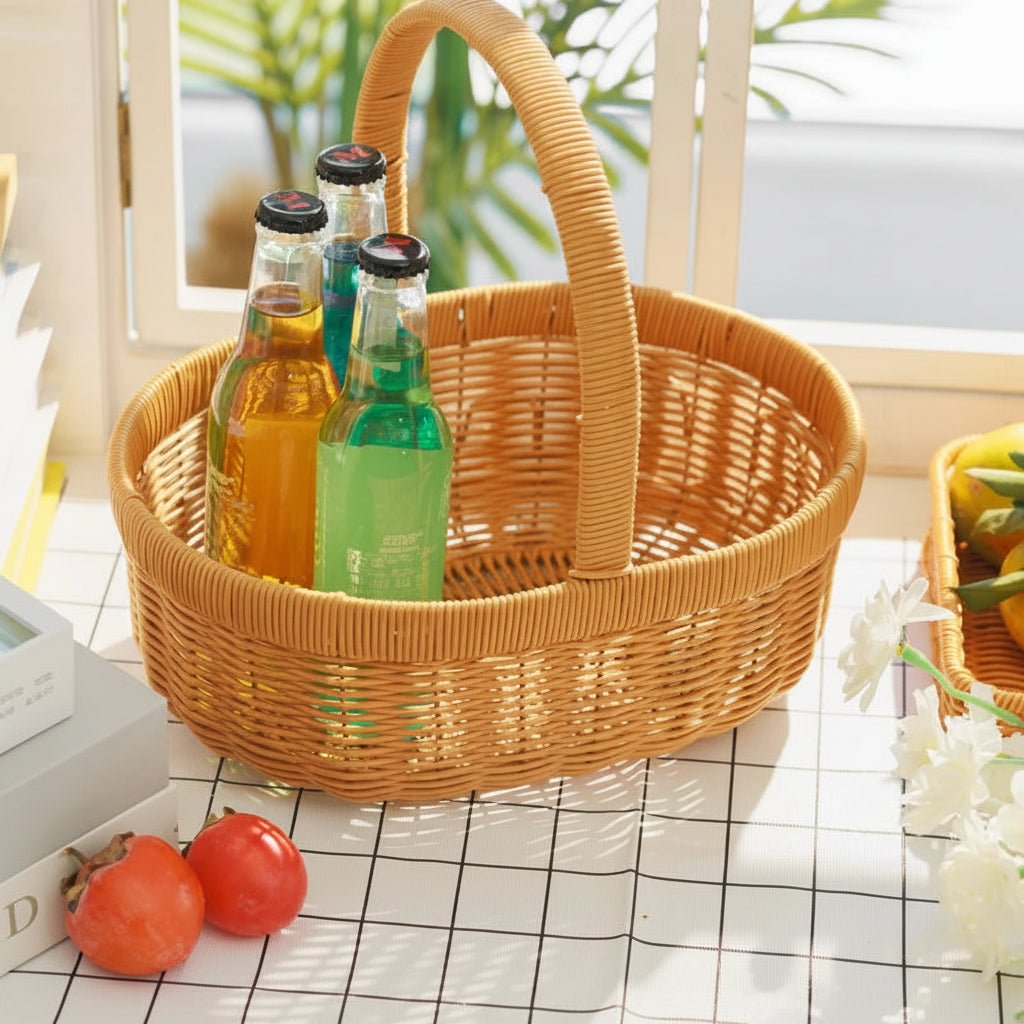 Vegetable Storage Basket Plastic - Space - Saving Kitchen Rack & Organizer - Kitchen Counter basket - Hurbane Home