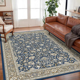 Velvet Rug – VIKAMA Bohemian Print Anti - Slip Large Area Rugs for Living Room - Hurbane Home