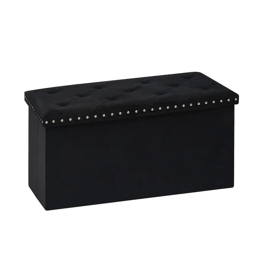 Velvet Storage Bench - Affordable Space - Saving Furniture for Bedroom Elegance - Bedroom Storage Bench - Hurbane Home